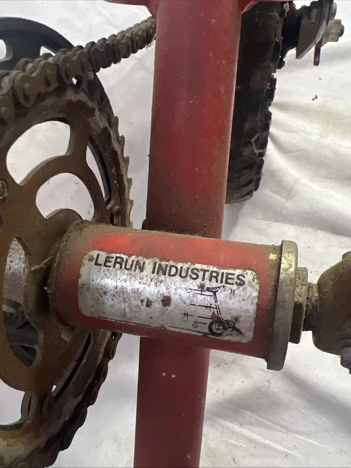 Vintage 80er Lerun rot Skate-Bike Einrad Trick Bike Le Run - Bild 4 von 4
