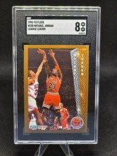 1992-93 Fleer League Leader #238 Michael Jordan SGC 8