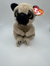 NEW! 2022 TY Beanie Baby (Beanie Bellies) - IZZY the Tan Pug Dog (6 Inch) MWMTs