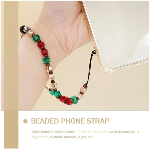 Crystal Beaded Mobile Phone Rope Cell Charms Lanyard Hanger Wrist Strap - Photo 2 sur 12