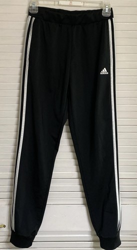 Youth Girl's adidas 3-Stripe Jogger Pant, XL (16), Black, Light Lining - Picture 4 of 5
