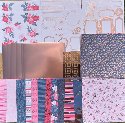 Stampin Up Designerpapier ALLES WUNDERBARE, Ergänzungspack mit Rosegold, DSP usw