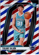 2024-25 Panini Prizm #262 Tidjane Salaun Prizms Red White and Blue