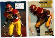 WILLIE McGINEST 2 DIFFERENT 1994 ROOKIE CARD LOT NEW ENGLAND PATRIOTS HOF A197