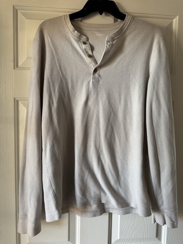 Herren Sonoma Henley Cremefarben Größe L - Bild 1 von 5