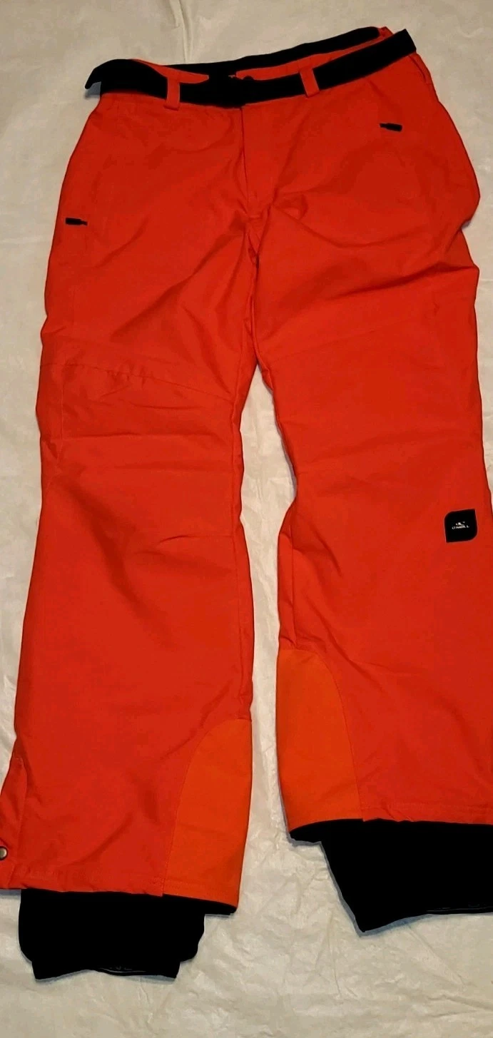 Oneill Ski Pants Men’s S Orange Hyperdry Snow Boarding Sports 10k Waterproof