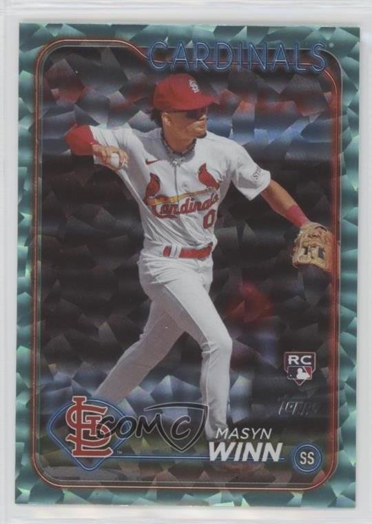 2024 Topps Series 2 Aqua Foil 287/399 Masyn Winn #480 Rookie RC pe8