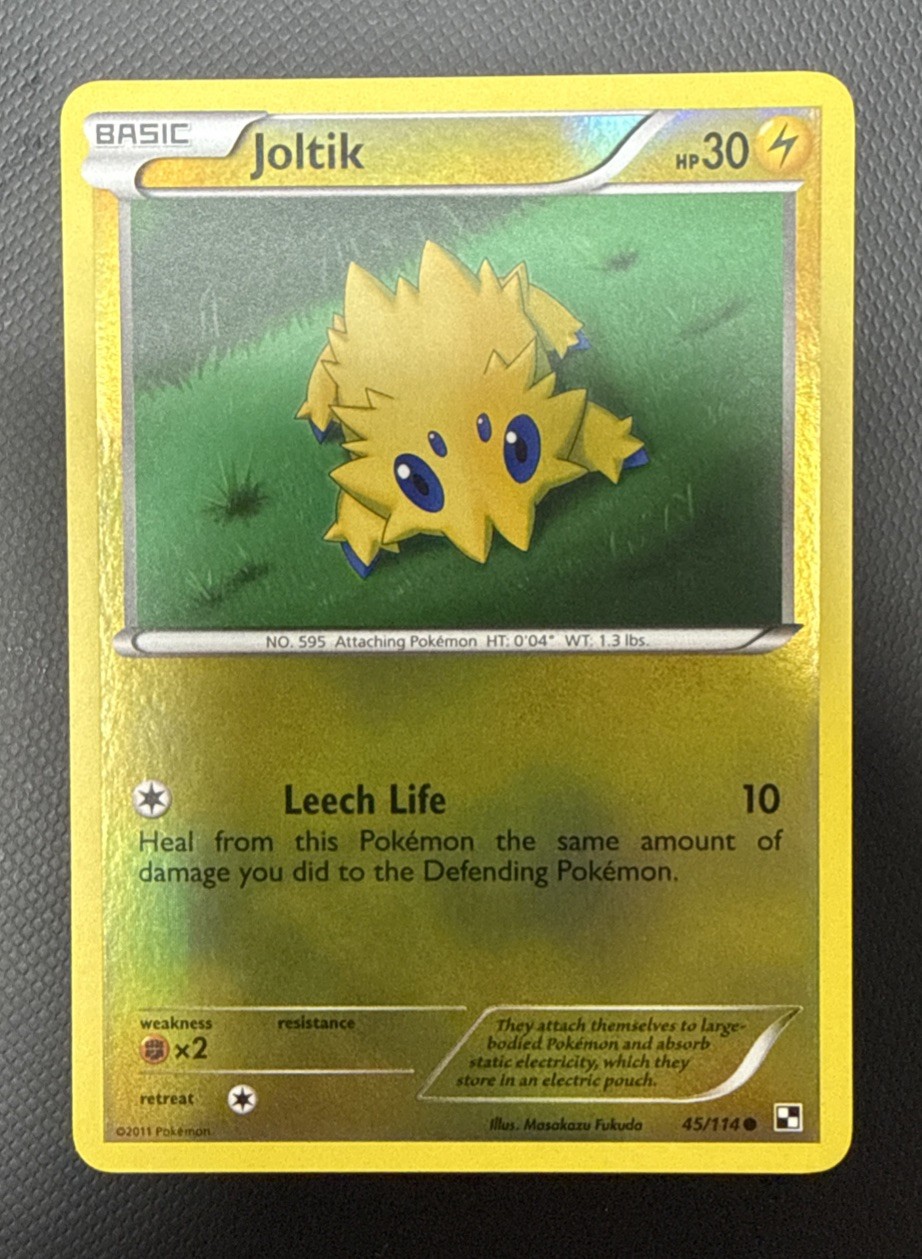 Pokemon TCG Joltik Black & White Base Set 45/114 Reverse Holo - Ungraded
