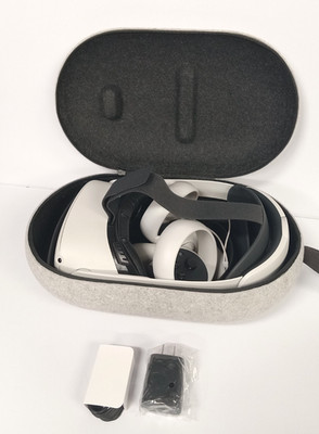 Meta Oculus Quest 2 (64GB, White) VR Headset w/ Controllers + Elite Strap #5