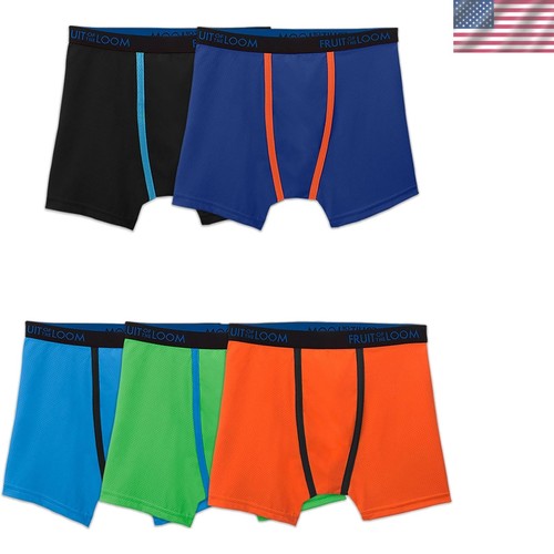 Assorted Color Boys' & Toddler Boxer Briefs - Breathable & Moisture-Wicking