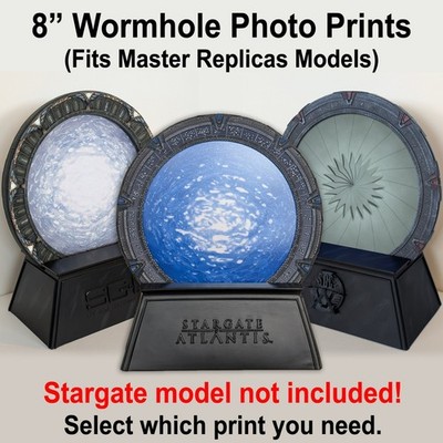 8'' Event Horizon/Wormhole Photo Prints for Master Replicas Stargate Model Gates