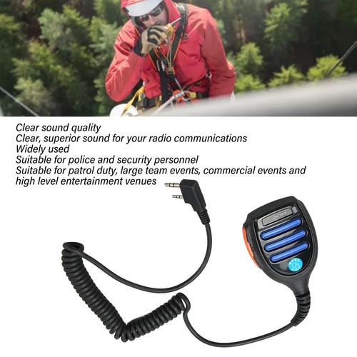 Walkie Talkie głośnik mikrofon wodoodporny 2-pinowy głośnik naramienny mikrofon do F CB - Zdjęcie 5 z 22