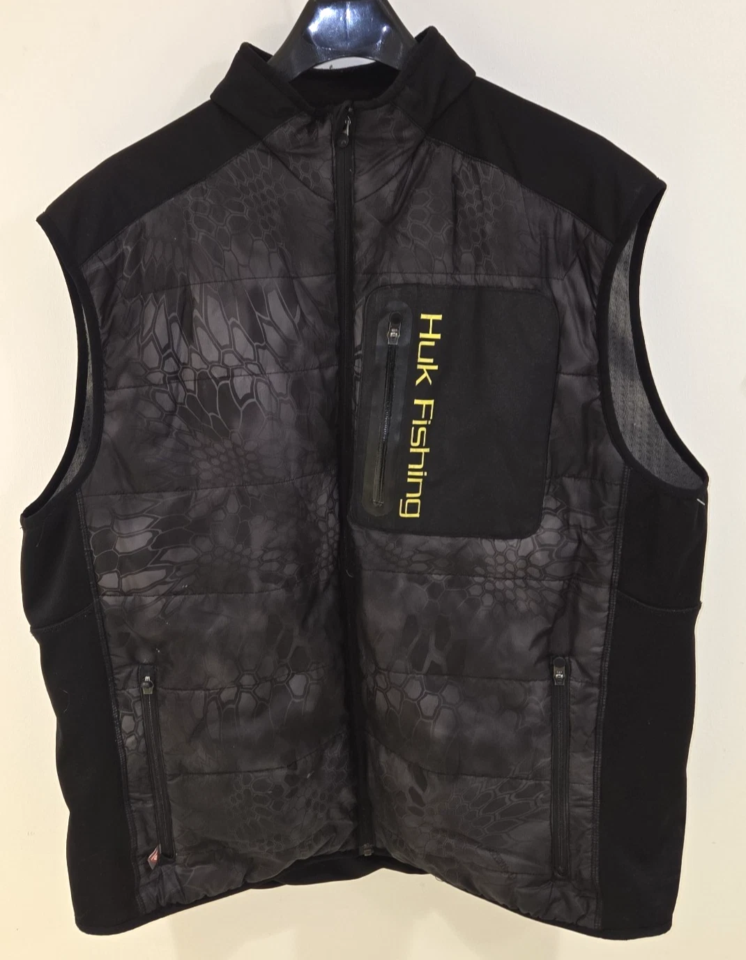 Huk Performance Fishing Primaloft Black Full Zip Vest Pockets Men's Size 2XL
Opens in a new window o