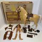 1960s MARX JOHNNY WEST and THUNDERBOLT with ACCESSORIES IN BOX BROKEN SEE PHOTOS