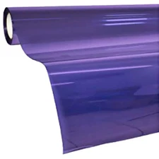 VViViD Transparent Colorful Vinyl Window Tinting Sheets 1.49ft x 5ft, Purple