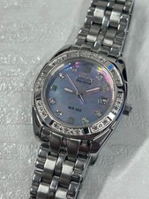 CITIZEN Eco Drive Watch Black Mother of Pearl