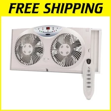 3-Speed Programmable Thermostat Window Fan