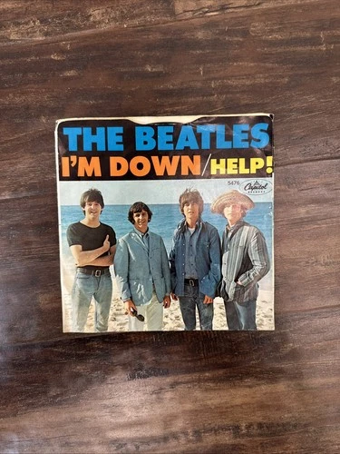 THE BEATLES 1965 HELP / I'M DOWN CAPITOL 5476 45 RPM W/ PICTURE SLEEVE
