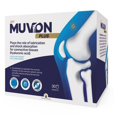 Muvon Plus Kollagen & Hyaluronsäure + Vitamin C Gelenkunterstützung 30 Beutel SWP