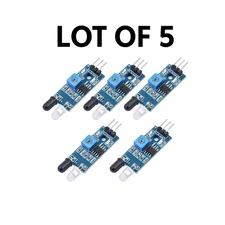 LOT OF 5 – IR Infrared Obstacle Avoidance Sensor Module for Arduino Robot