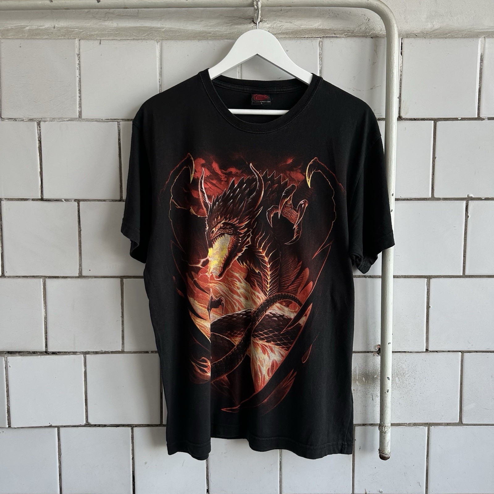 VTG Spilar Dragon USA Band Gothic Y2K 00s Japan Style T-shirt