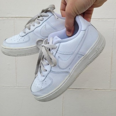 Original Nike Air Force 1 Triple White Leder Sneaker UK 3 EUR 35,5 DH2920-111