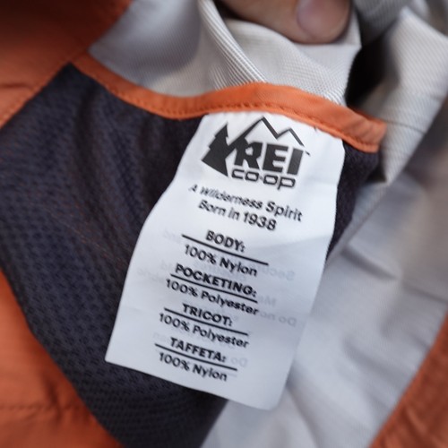 REI Co-op Rainier Rain Jacket Womens 1X Orange Peak 2.5L Waterproof Packable - Picture 8 of 10