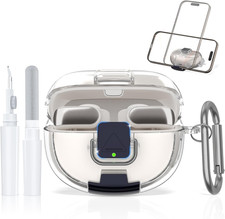 For Bose Ultra Open Earbuds Case with Secure Lock Phone Stand, Soft TPU Shockp