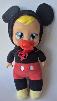 Cry Babies Disney Mickey Mouse Baby Doll Tiny Cuddles Plush - 9''