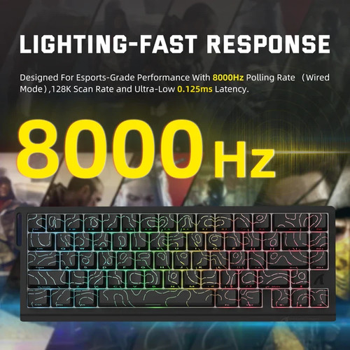 ATTACK SHARK X68PRO HE Wireless Rapid Trigger Mechanical Magnetic Keyboard - 第 21/41 張圖片