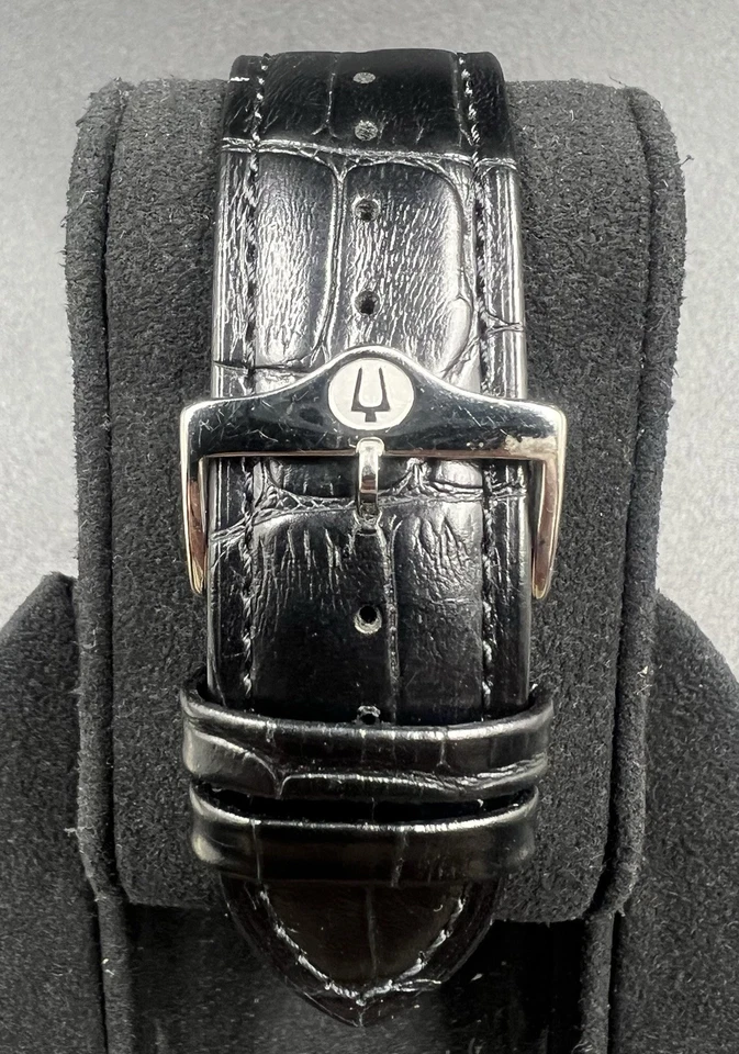 Bulova 41MM Men’s Day/Date Chronograph SS Dress Watch 96C114 Black Dial - Image 2 of 4