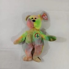 Ty Peace Tie Dye Bear 1996