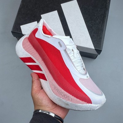 KI1913 New Ad Hyperboost Edge Cloud White Pure Ruby Men's Size 