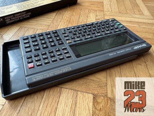 Vintage Sharp PC-E500 Pocket Basic Computer Calculator fully working with box - Bild 7 von 18