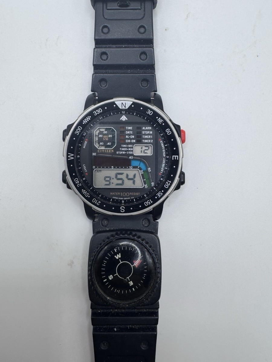 Citizen Digital D060 Windsurfer Men's Black Watch for sale online