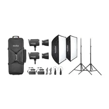 Godox Litemons Black LA300R RGB LED Video Light Kit with Smooth App Control