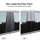 Pillar Posts for Porsche Panamera 2009-2016 4pcs Set Door Trim Glossy Black USPS