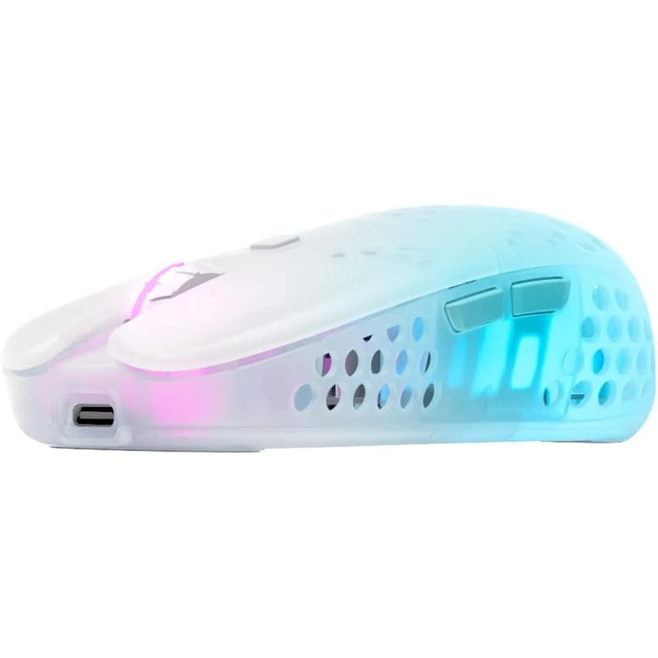 Wireless Mouse Rechargeable Gaming RGB for Laptop Light Weight Ergonomic Quiet - Image 3 of 4