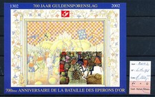 LS59790 Belgium 2002 luxe Battle of Golden Spurs good sheet MNH cv 150 EUR