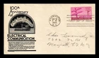 US COVER TELEGRAPH CENTENARY FIRST DAY ISSUE SCOTT 924 ANDERSON CACHET