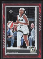 2025 Donruss WNBA Red Lava /399 #37 Dana Evans Las Vegas Aces