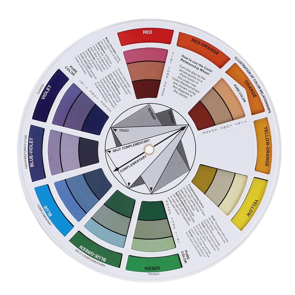 Tattoo Ink Color Wheel Chart Tattoo Pigment Mix Color Guide For ...