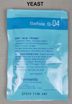 Fermentis Safale S-04 English Ale Yeast - 11.5 g Sachet