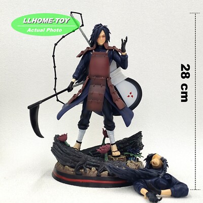 Anime ninja Shippuden Uchiha Madara circular fan Battle Figure Statue Toy Gift
