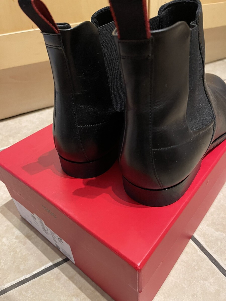 HUGO BOSS BOHEMIAN CHELSEA BOOTS BLACK UK 8
