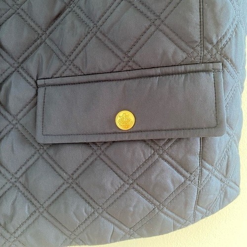 J. Crew Navy Blue Quilted Barn Vest With Corduroy Collar Size Small New With Tag - Picture 8 of 11