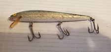 7.5" Big Water Fishing Lure Blue/White 3 Treble Hooks Mid Diver Yellow Eye