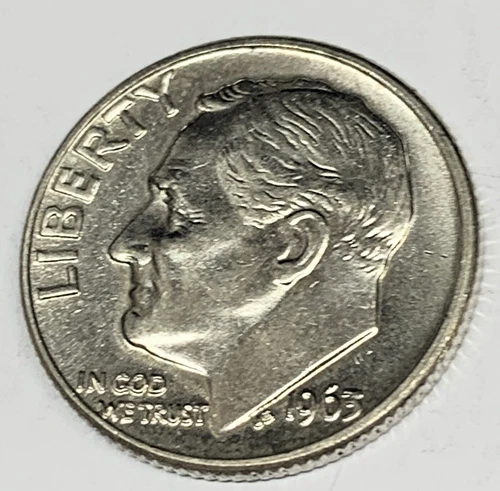 # C2856   U.S.  ROOSEVELT   DIME    COIN,     1963-D  Unc.
