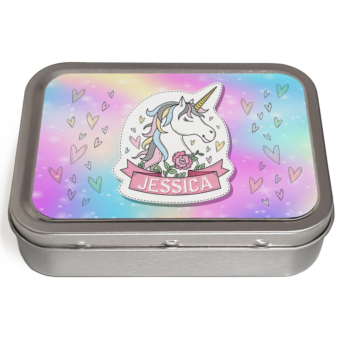 Personalised Tobacco Tin Unicorn 2oz Baccy Pill Storage Cigarette Birthday  Gift