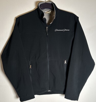 Paramount Pictures Hollywood California Shell Full Zip Black Jacket RARE - Small